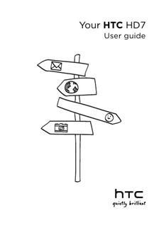 HTC HD7 manual. Smartphone Instructions.
